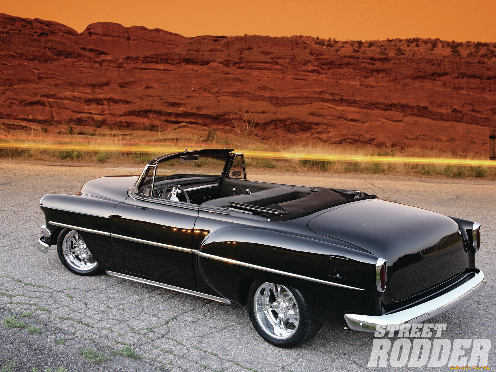 1954, chevy, convertible, , custom, classic, car